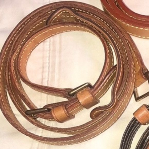 LOUIS VUITTON Replacement Vachetta Leather Shoulder Strap without LV Clasps - Picture 6 of 14